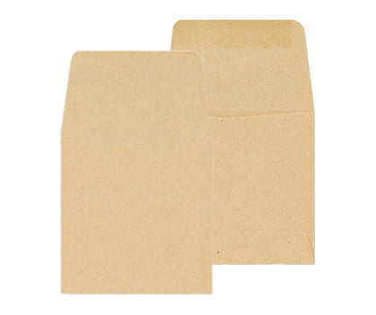 60 x 60mm ExMill Manilla Gummed Flap Wallet EM131