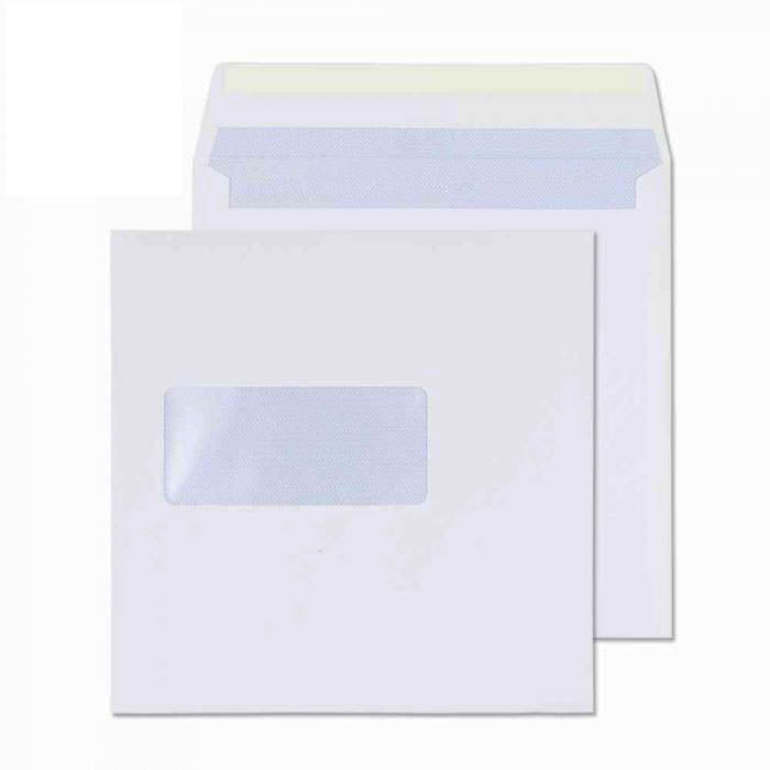 155 x 155mm Cambrian White Window Gummed Wallet 2152