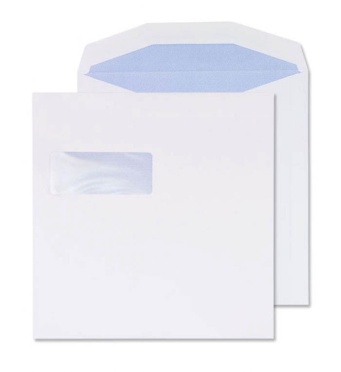 220 x 220mm Cambrian White Gummed Wallet 2222