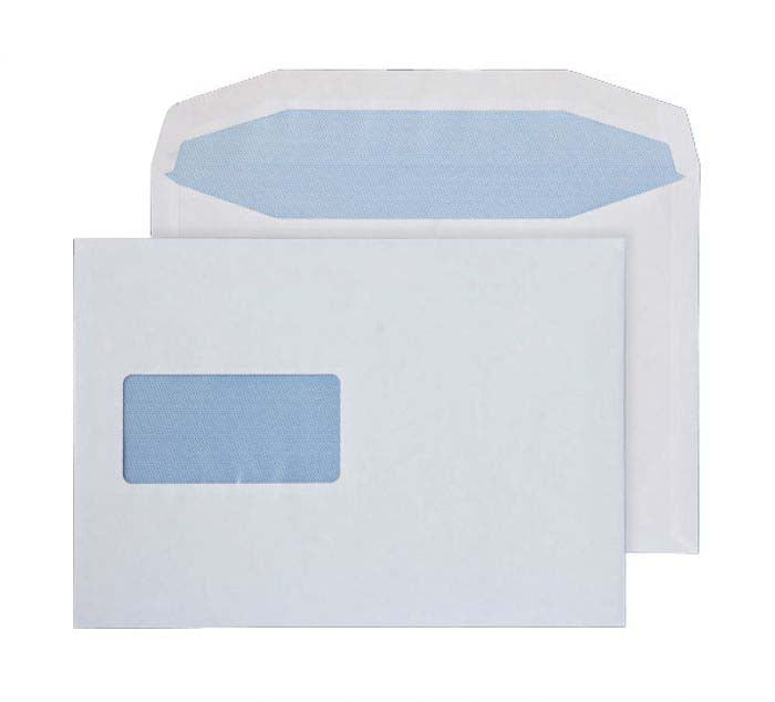 162 x 235mm Pennine White Window Gummed Wallet 3726