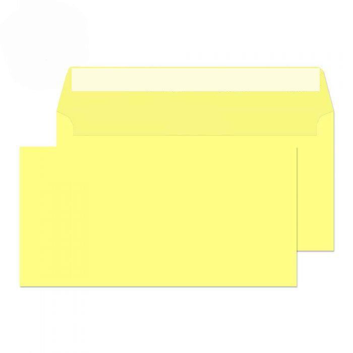 114 x 229mm Cascade Lemon Yellow Peel & Seal Wallet 5216