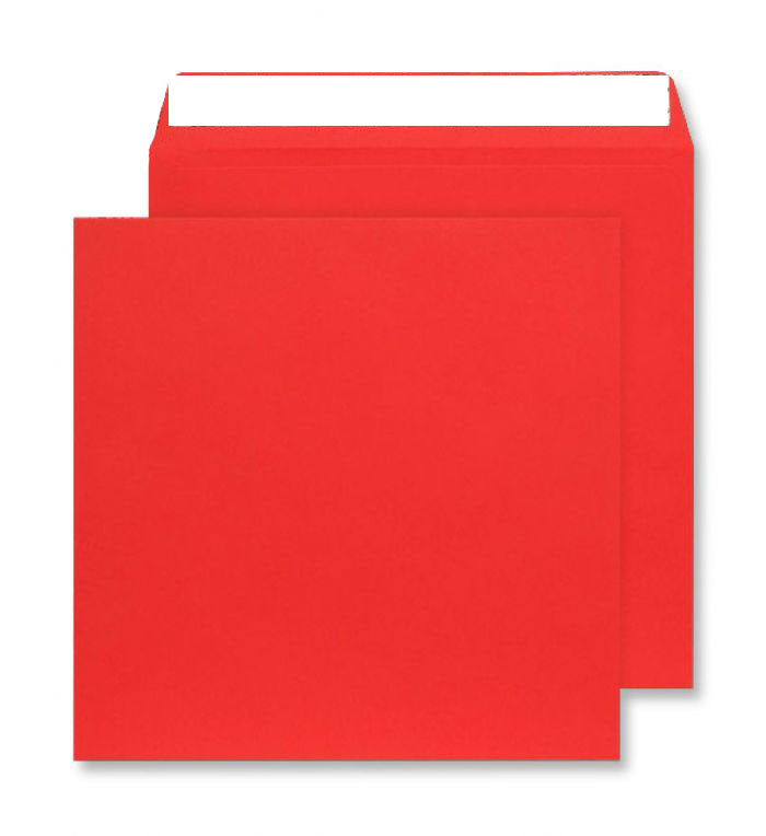 220 x 220mm Cascade Pillar Box Red Peel & Seal Wallet 5506