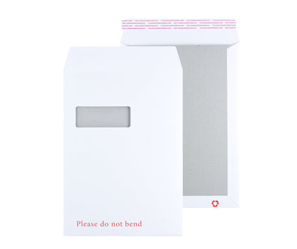 324 x 229mm C4 Sentinel White Peel & Seal Board Back Pocket 9286g