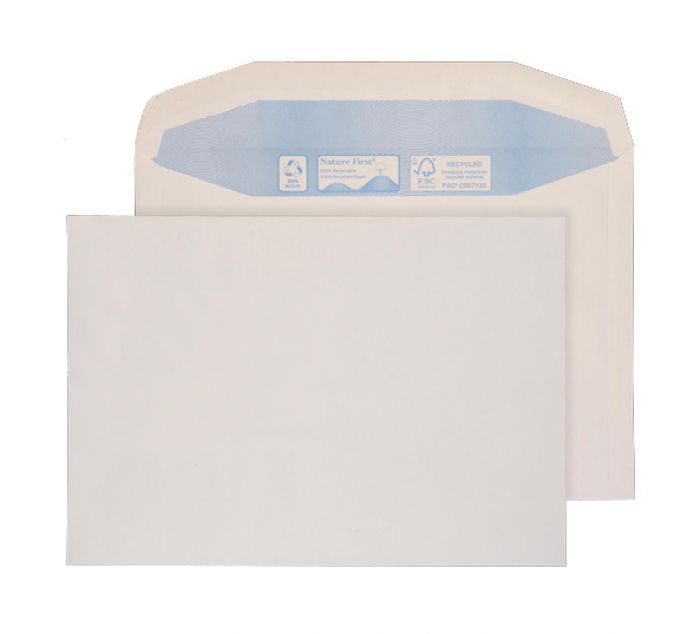 162 x 238mm Tryfan Recycled White Gummed Wallet R3731