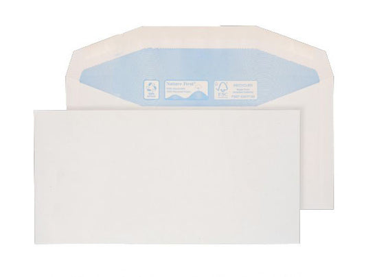 114 x 229mm  Tryfan Recycled White Gummed Wallet R3705